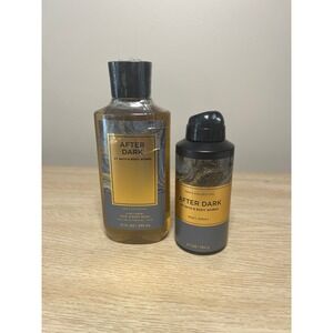 Bath & Body Works "AFTER DARK" Mens Collection Body‎ Care Bundle